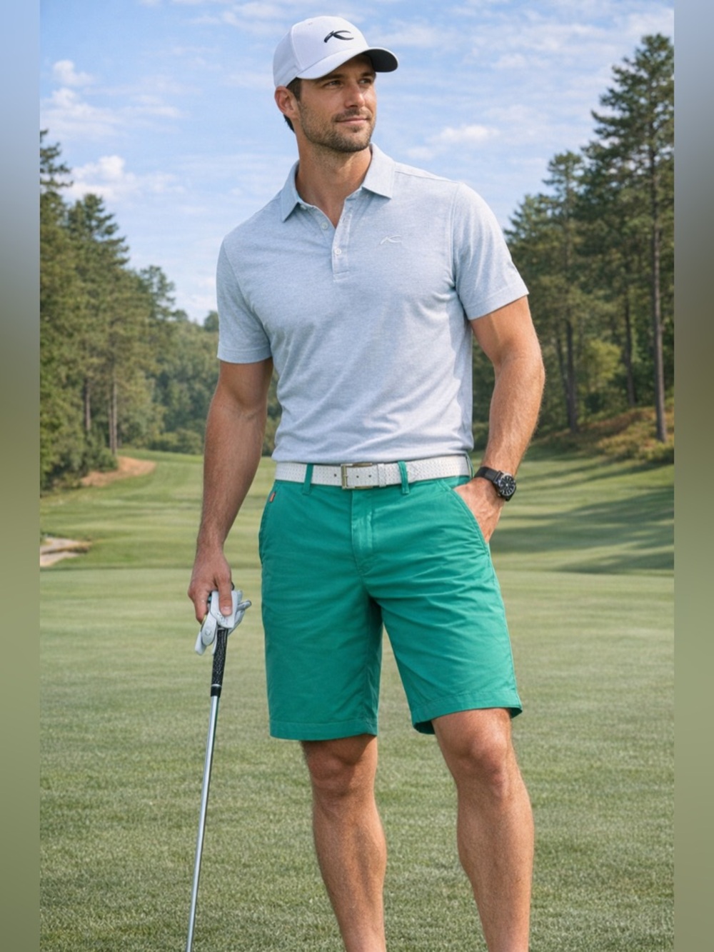 KJUS Men's Green Iver Shorts